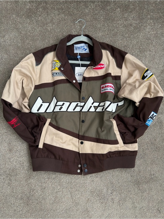 Aelfric Eden Other - Aelfric Eden Brown, Tan & Olive Colorblock Bomber Jacket